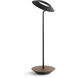 Royyo 17.4 inch 11.00 watt Matte Black with Oiled Walnut Desk Lamp Portable Light
